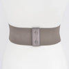 Metallic Studded Corset Stretch Belt : Gold
