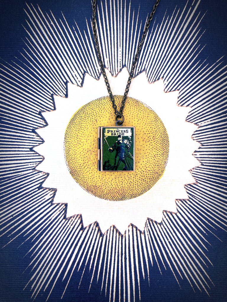 Book Locket Necklace - The Princess Bride: Bronze