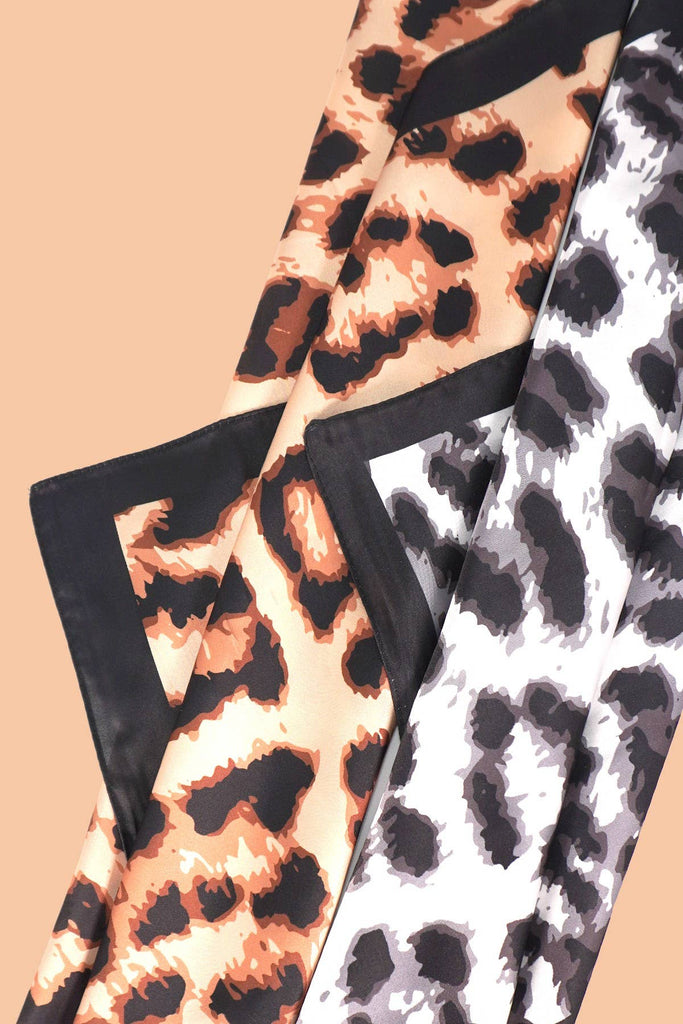 Classic Leopard Silky Scarf