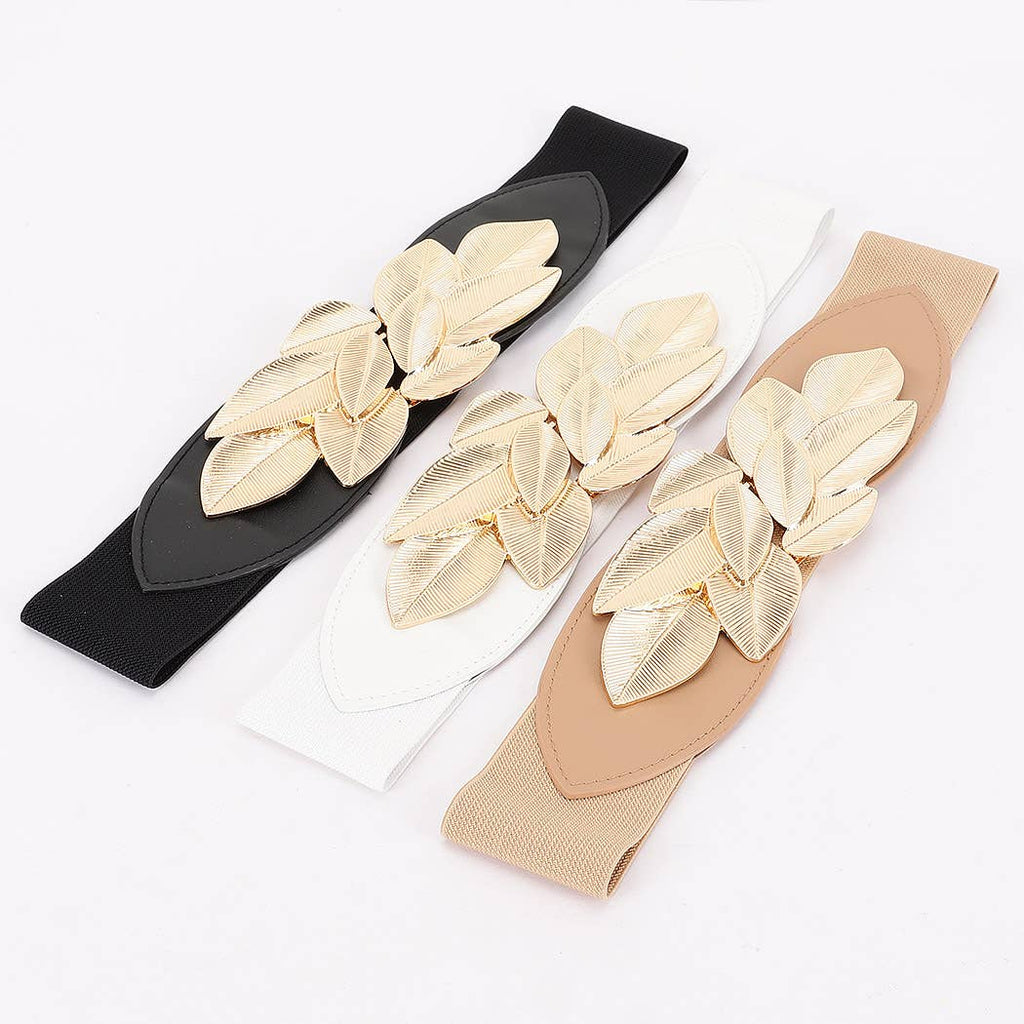 Metal Petal Stretch Belt