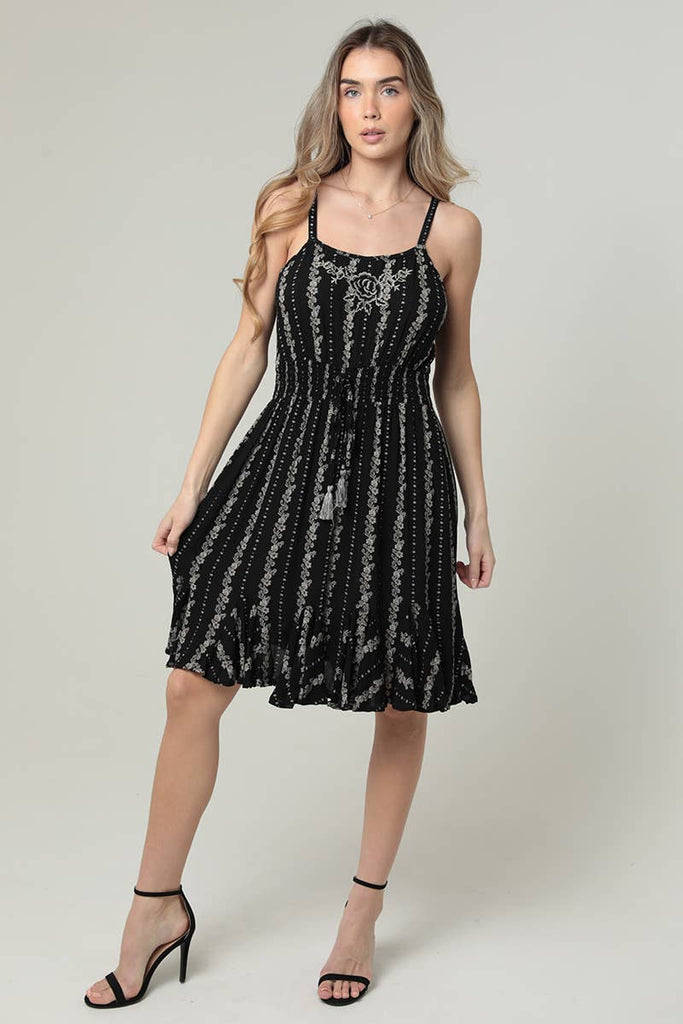 Rose Embroidered Sundress