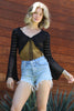 Crocheted Flare Sleeve Bolero