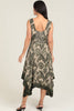 Dip Dyed Scarf Hem Dress