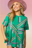 Geo Rainbow Babydoll Top