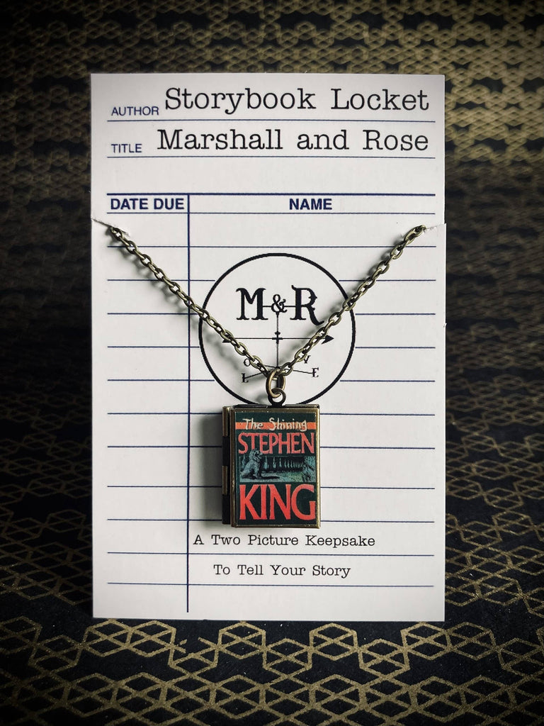Book Locket Necklace - The Shining - Topiary Maze: Bronze