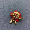 Red Rose Vintage Brooch