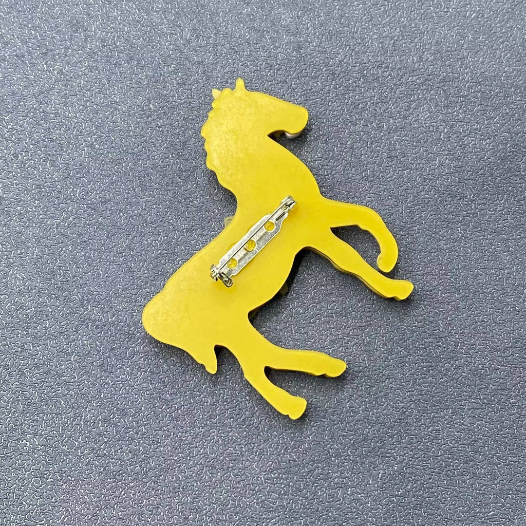 Horse Of Course Acrylic Brooch