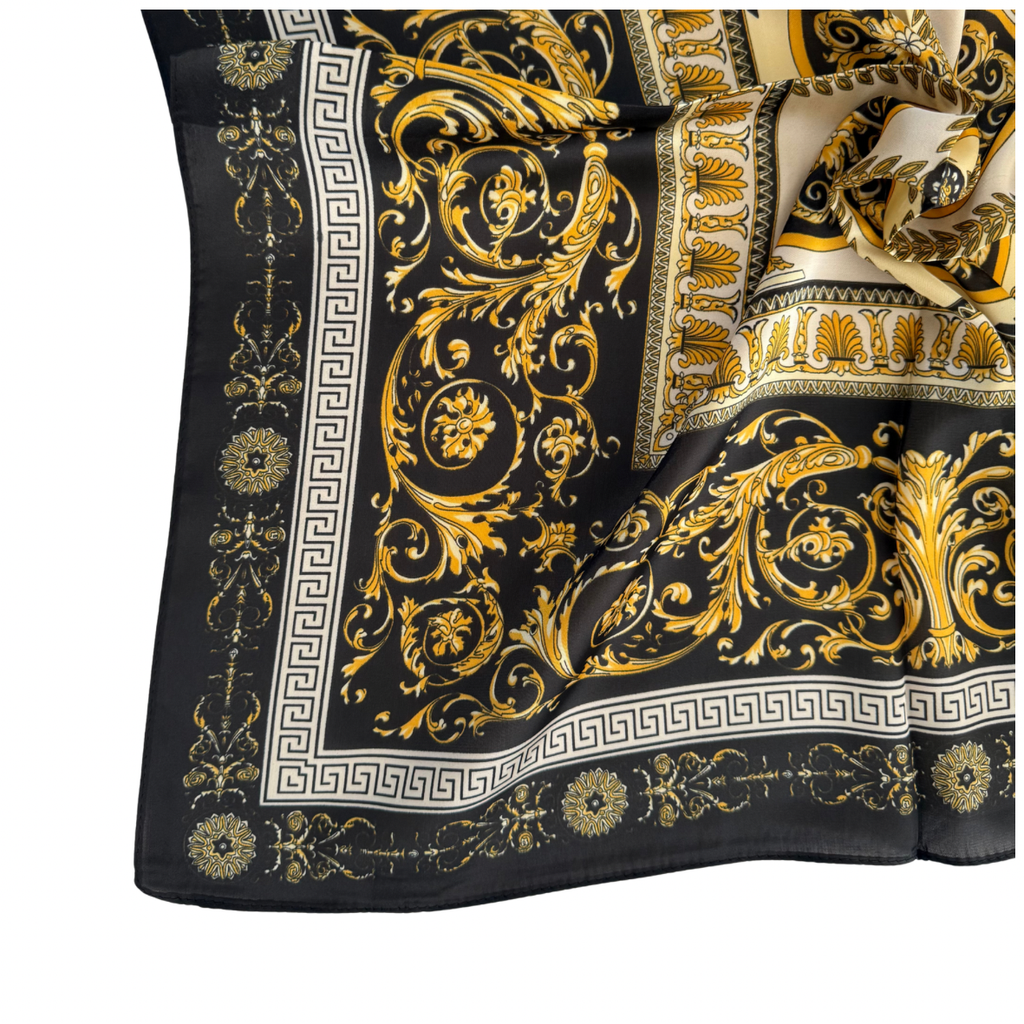 Vintage Luxury Scarf | Black