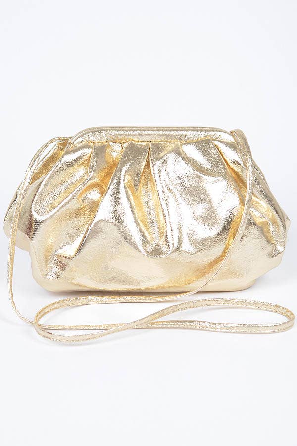 Totally Adorbs Metallic Purse: Black