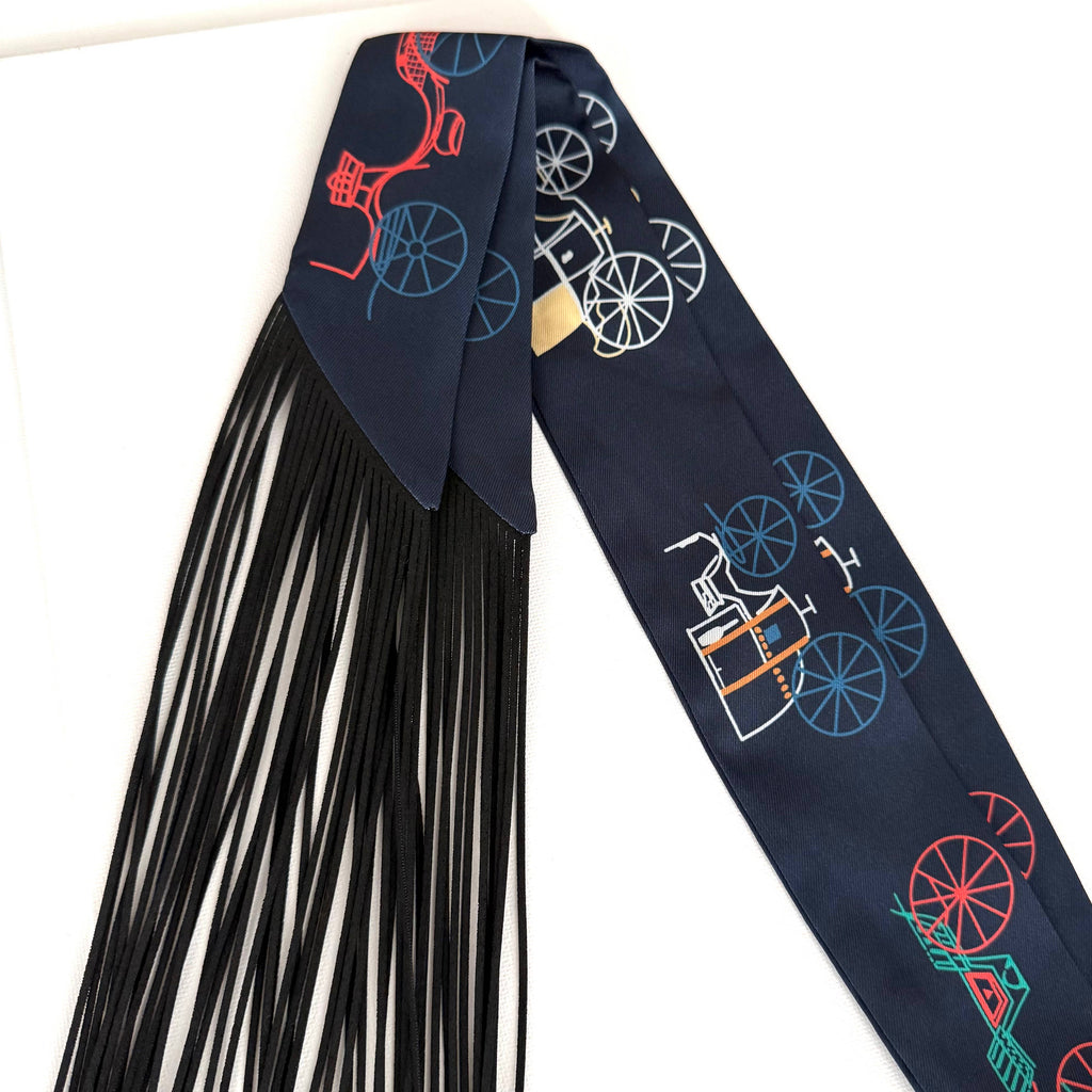 Fringe Scarf | Carriage Pattern