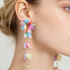Pastel Rainbow Petal Earrings
