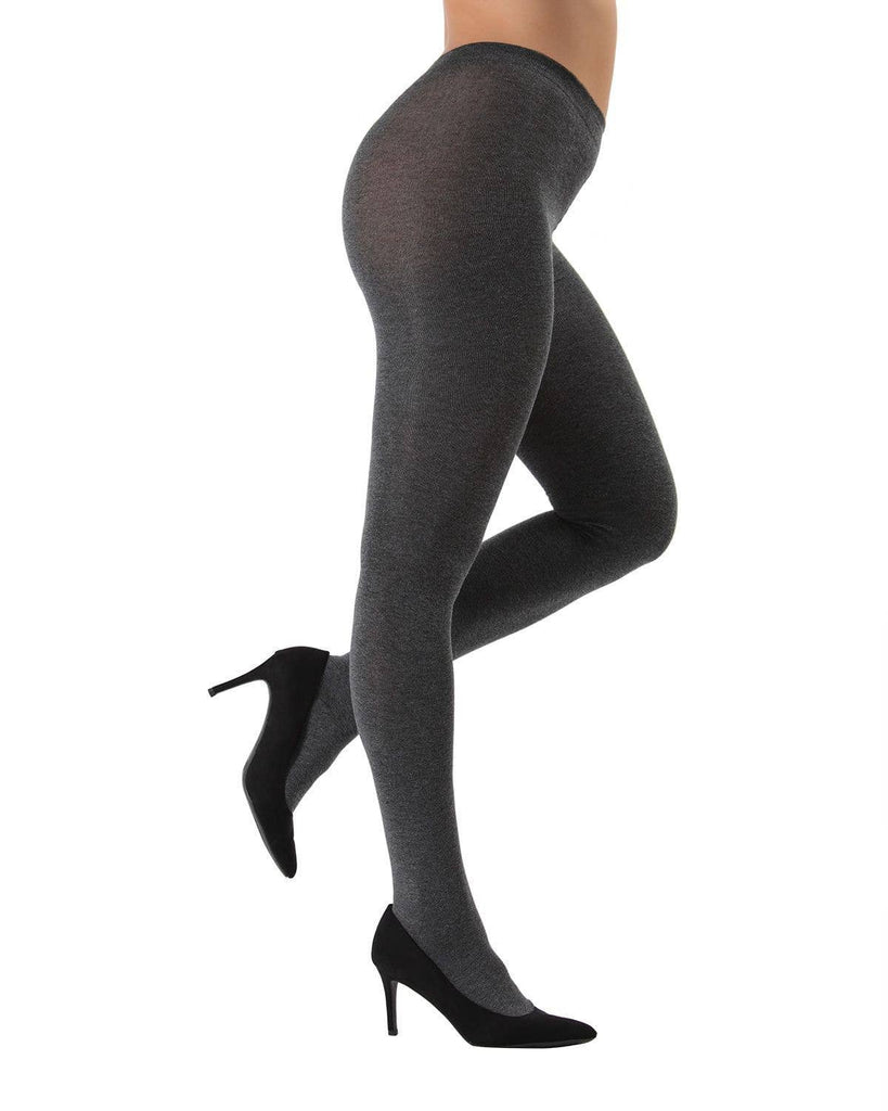 Brooklyn Sweater Tights: Brown Heather / M-L