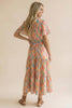 Prismatic Pastels Flutter Dress