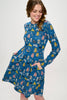 Colourful Kitties Tunic Sweater Dress