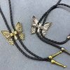 Butterfly Leather Poirot Rope Necklace