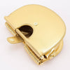 Metallic Faux Leather Noodle Bag: BK