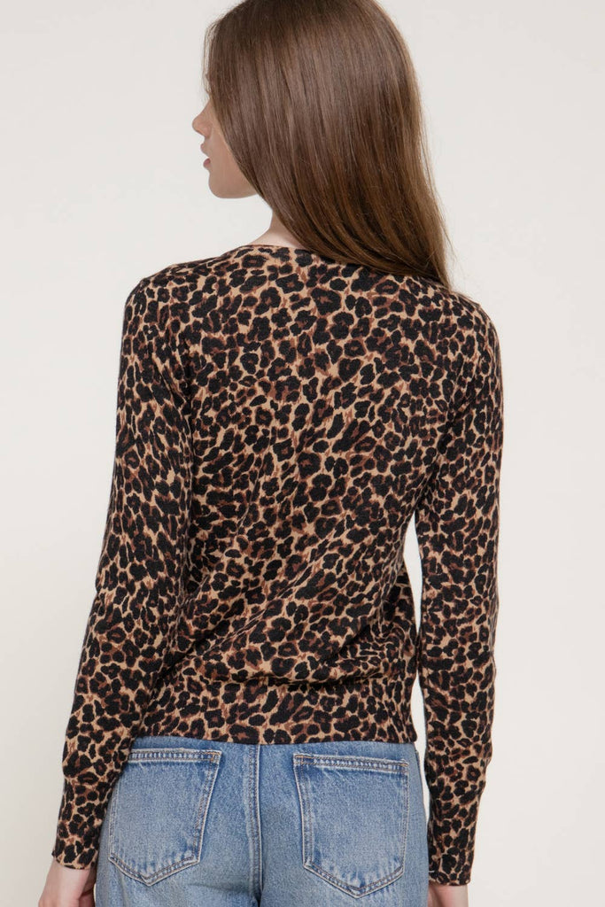 Leopard Print Long Sleeve Cardigan