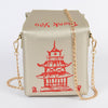 Chinese Take Out Food Purse: Gold