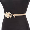 Metal Rose Spring Belt: Silver