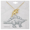 Gold Stegosaurus Necklace