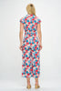 Floral Print Retro Jumpsuit: S