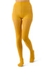 Opaque Control Top Tights: Mustard / M-L