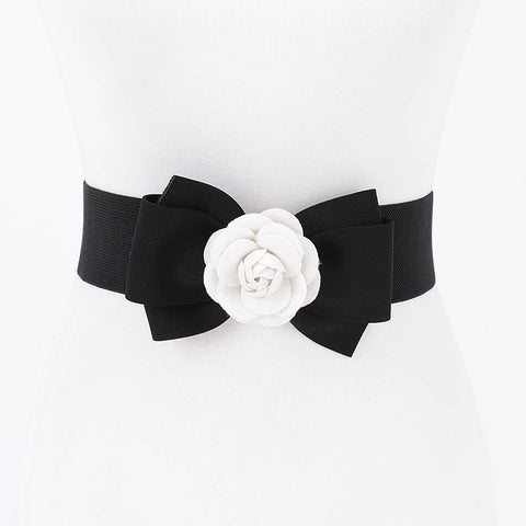 Wide Patent Buckle Belt: Black