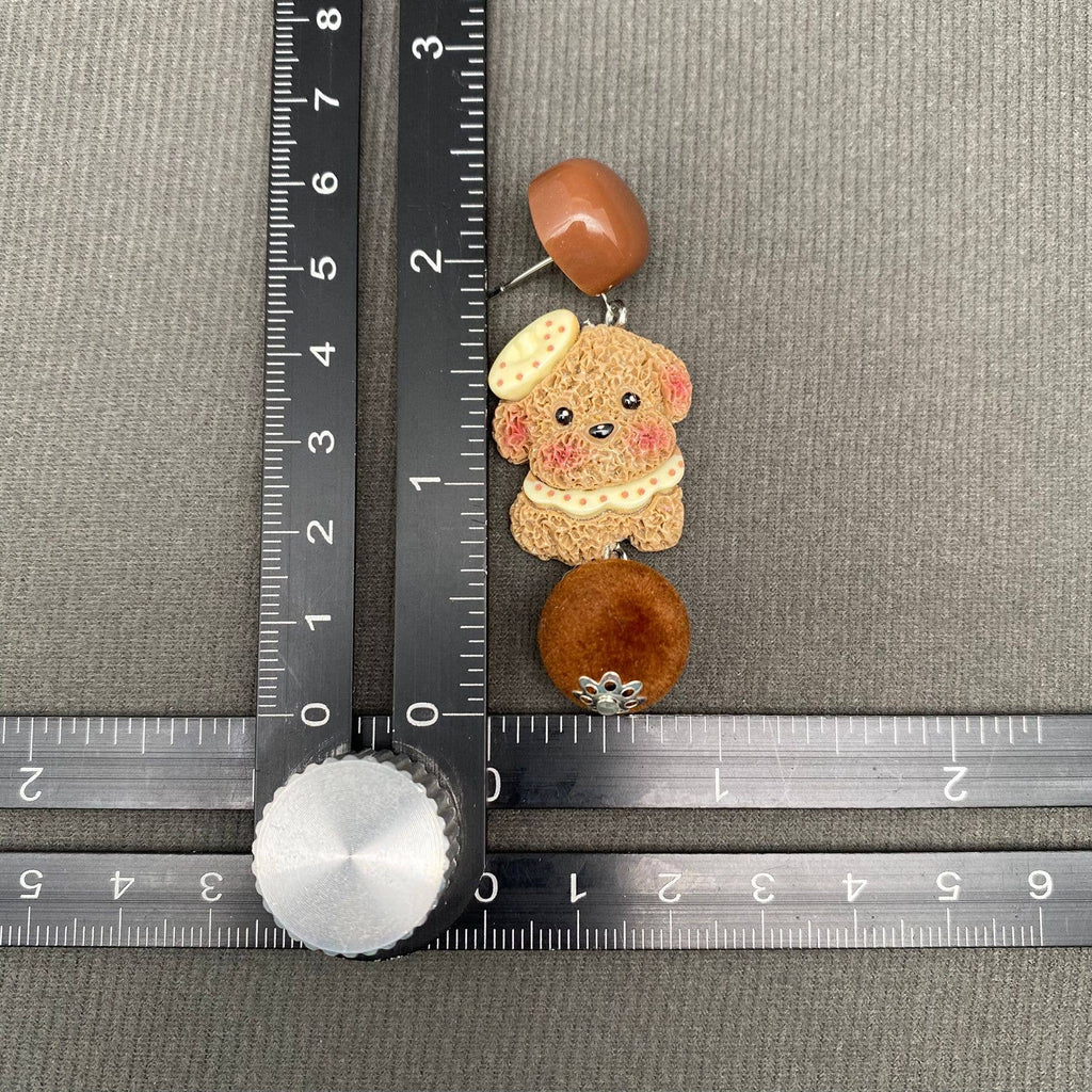 Chocolate Poodle Earrings