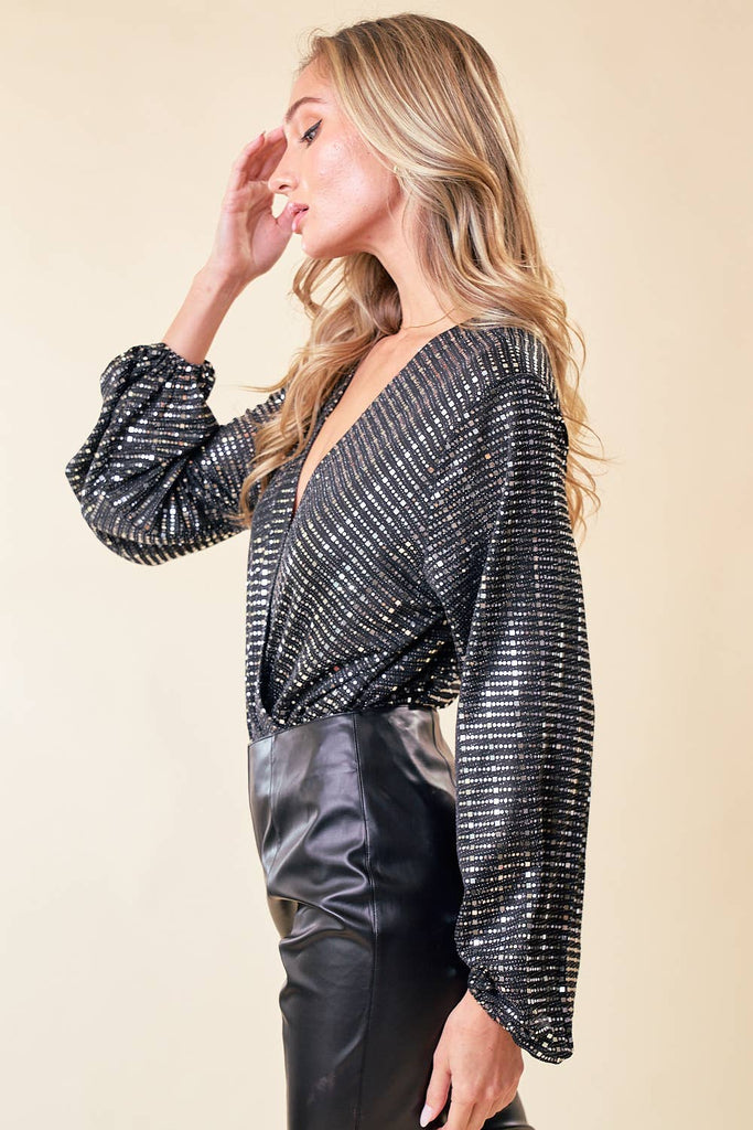 Disco Darling Bodysuit Blouse