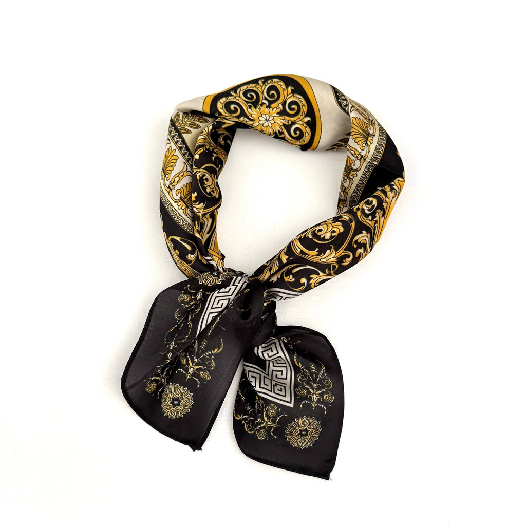 Vintage Luxury Scarf | Black