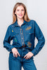 Western Embroidered Denim Shirt