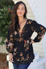 Vintage Floral Tunic Blouse