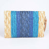 Straw Rainbow Envelope Purse: Pink