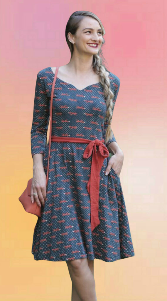 Falling For Foxes Dress