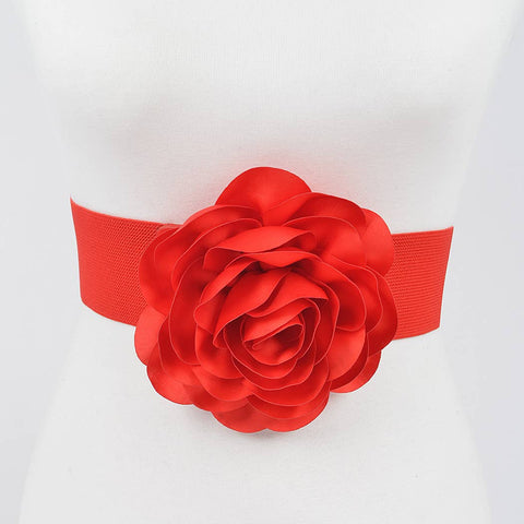 Retro Heart Stretch Belt: Rainbow