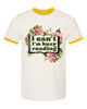 Busy Reading Retro Unisex Ringer Tee