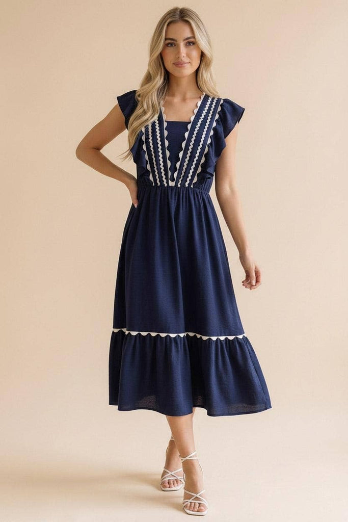 Ric Rac Ruffle Dress