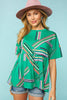 Geo Rainbow Babydoll Top