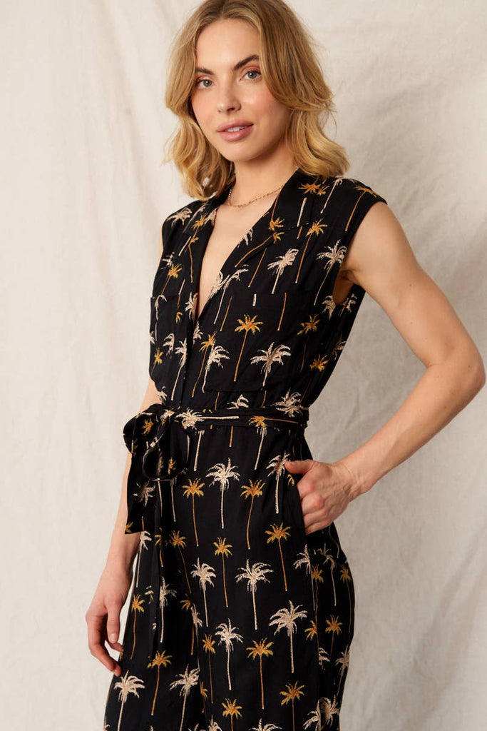 Palm Tree  Jumpsuit