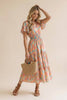 Prismatic Pastels Flutter Dress
