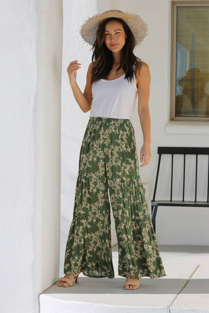 Olive Vineyards Palazzo Pants