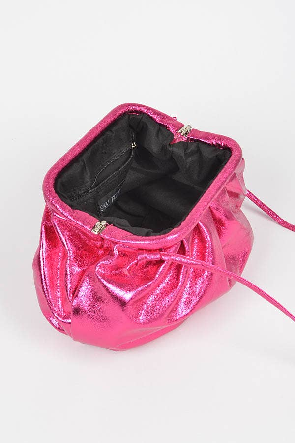 Totally Adorbs Metallic Purse: Black