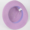 Faux Straw Hat W/Chain: Red