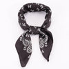 Black Silky Western Bandana