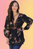 Vintage Floral Tunic Blouse