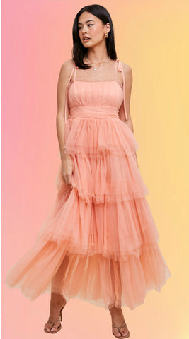 At First Blush Tulle Gown