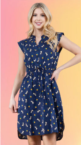Monstera And Pineapple Party Dress