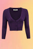 Grape Cropped Cardigan