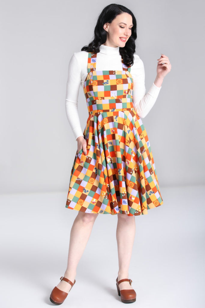 Forest Checkers Pinafore