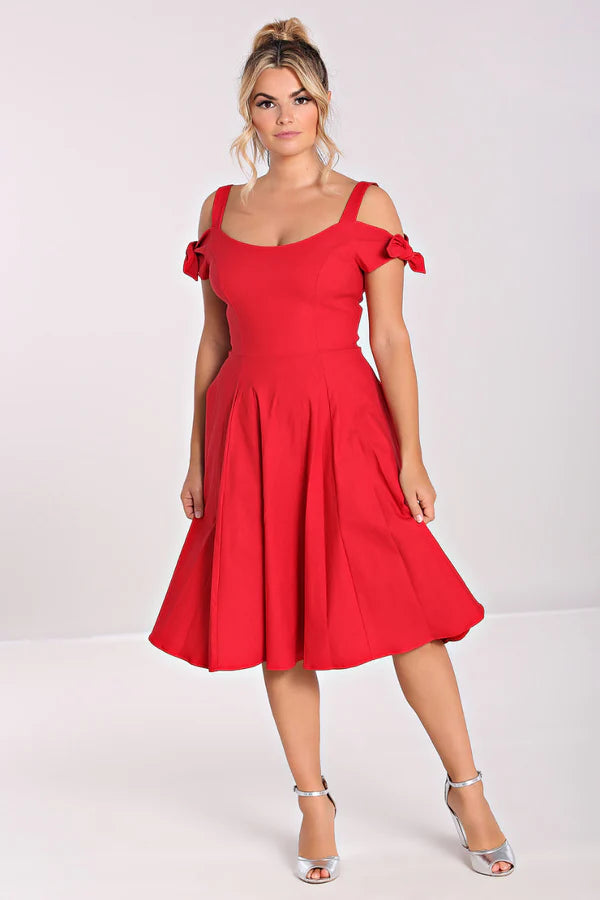 Red And Waiting Dress